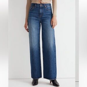 Madewell Superwide Super Wide Leg Halleran Wash Cotton High Rise Jeans Size 27